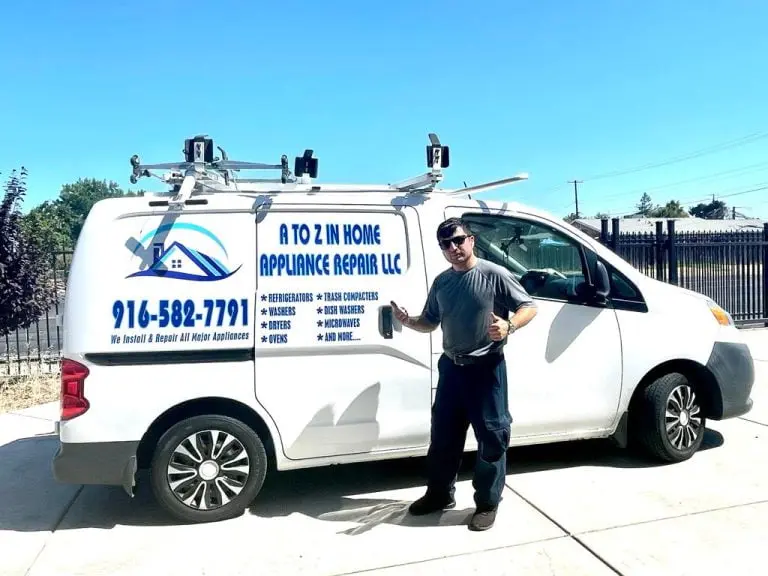 A to Z service van outside a customer home